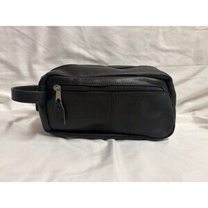 Toiletry Bag Unbranded Leather Case Travel Bag Black Mens Business Chic